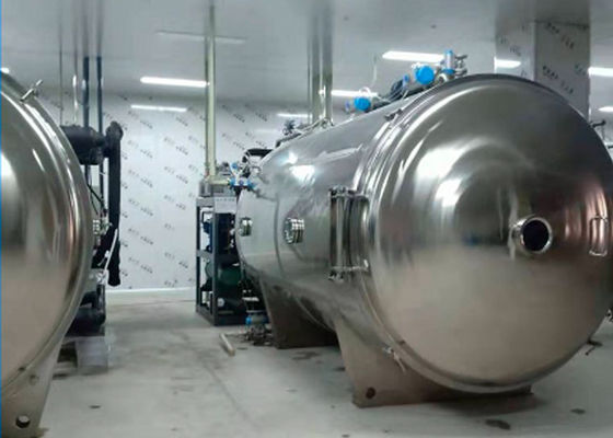 Machine de séchage par congélation sous vide électrique à chauffage 100 kg/ lot
