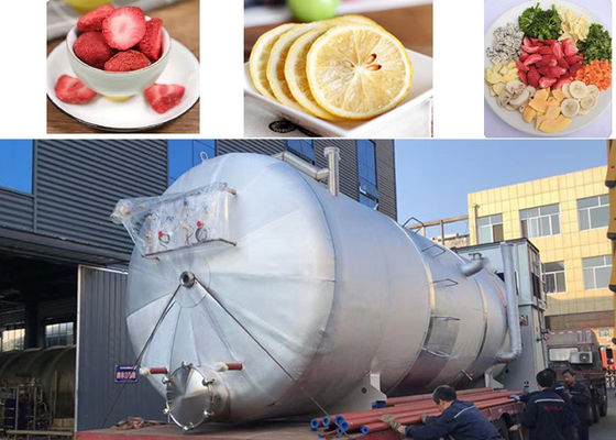 Équipement de congélation et de séchage industriel pour aliments multiples 1000 kg 2000 kg