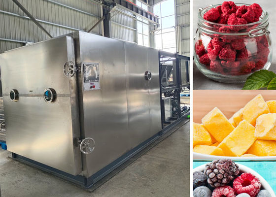 Machine de séchage sous vide à froid à distance alimentation lait fruits contrôlée par un PLC
