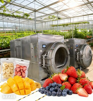 Le modèle de grande taille: séchoir à gel de qualité industrielle. Préserver efficacement les produits en vrac et les viandes.