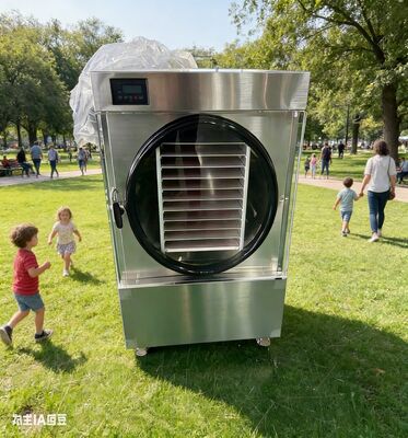 La préparation aux situations d'urgence commence ici! Un séchoir-congélateur personnel avec une grande capacité de 4 plateaux, préserve les nutriments et crée un approvisionnement alimentaire fiable pendant 25 ans