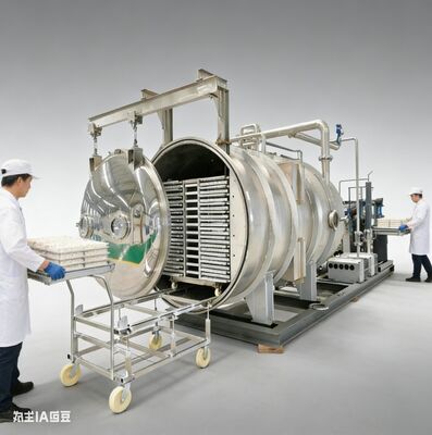 De la cuisine commerciale au marché mondial, nos séchoirs à gel de 200 kg de grande capacité traitent les fruits en vrac, les herbes et les repas complets tout en conservant 98% des nutriments pendant 25 ans.