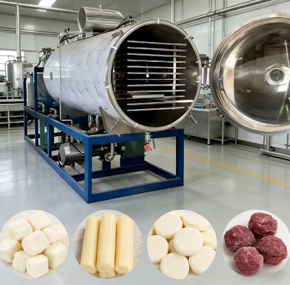 Système de contrôle PLC Lyophilisateur industriel Plage de température de moins 50 Celsius à plus 80 Celsius Système de sécurité multiple assurant le fonctionnement