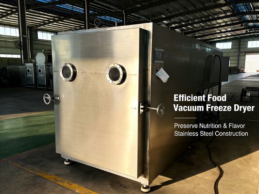 Lyophilisateur alimentaire  ou Leybold avec chauffage électrique et corps durable en acier inoxydable 304 de qualité alimentaire
