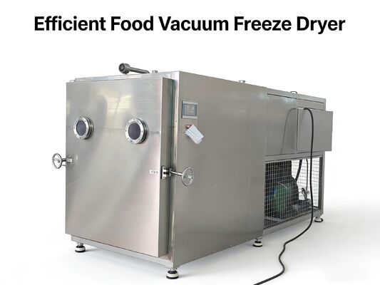 PLC Control Food Vacuum Freeze Dryer Alimenté par une pompe à vide Baosi ou Bitzer Adapté à divers besoins de conservation des aliments