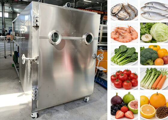 Séchoir à vide et congélateur alimentaire de 200 kg doté d'un système de réfrigération et de tension personnalisés idéal pour la transformation alimentaire