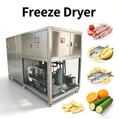 Produit alimentaire 304 en acier inoxydable séchoir à vide à froid alimentaire Capacité 100 kg par lot Méthode de refroidissement refroidie à l'air garantissant la sécurité alimentaire