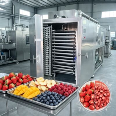 Lyophilisateur à groupe froid Leybold conçu pour un temps de séchage de 20 à 24 heures, garantissant le processus d'élimination de l'humidité
