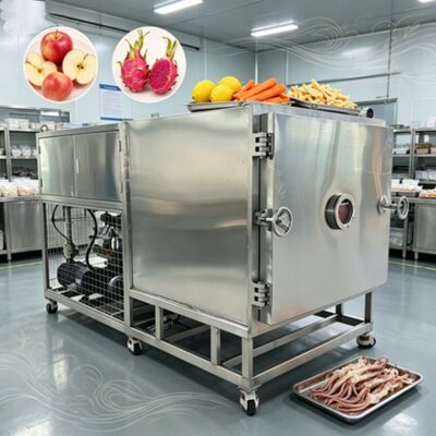 Lyophilisateur de légumes 1600Kg alimenté par chauffage électrique et silicone offrant des performances de lyophilisation pour les légumes commerciaux