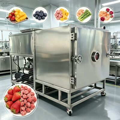13 couches ou personnalisation Vegan Freeze Dryer Vacuum Limite 13Pa Capacité 1600Kg Convient pour la transformation industrielle des aliments