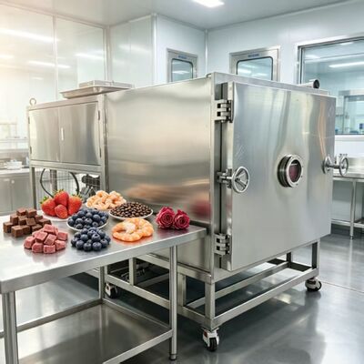 Taille totale 3800 1700 2000 mm sèche-glace à légumes avec capacité de lot de 100 kg et système de refroidissement par air Idéal pour la transformation des légumes