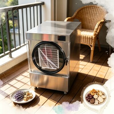 Lyophilisateur domestique 3 600 W, capacité de 20 à 25 kg, dimensions 1 100, 1 000, 1 180 mm, parfait pour la transformation des aliments à domicile et à petite échelle