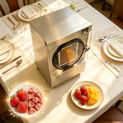 3600W maison machine de séchage par congélation gamme de température de moins 50 à plus 90 degrés conçus pour la déshydratation et la rétention de nutriments