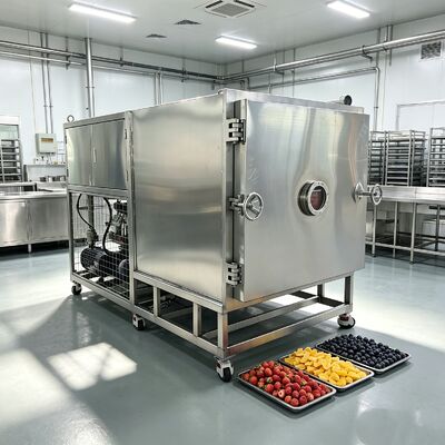 Lyophilisateur de légumes contrôlé par PLC, Machine de grande capacité de 1600Kg, idéale pour les processus commerciaux de conservation des légumes