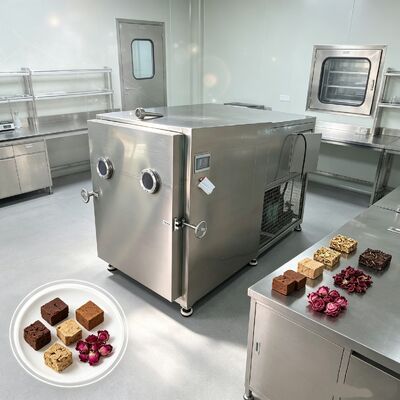 Taille de la chambre 1800 1700 1300 mm sèche-glace végétale avec 304 plateau en acier inoxydable et capacité de lot de 100 kg