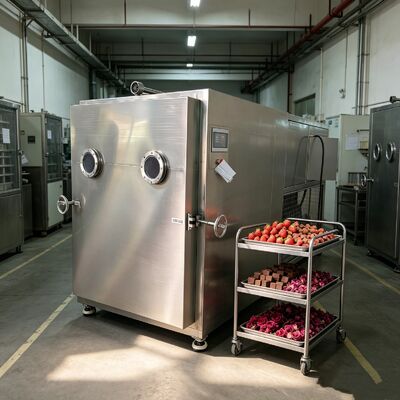Chauffage électrique Chambre de séchage par congélation de légumes au silicium Taille 1800 1700 1300 mm Taille globale 3800 1700 2000 mm Conçue pour les processus de séchage par congélation