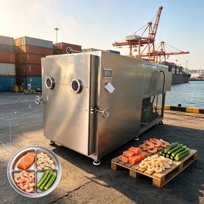 Lyophilisateur de légumes à 13 couches intégrant une pompe à vide à palettes rotatives à deux étages, parfaite pour le stockage à long terme des légumes