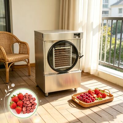 Lyophilisateur domestique moyen avec plage de température de moins 50 degrés Celsius à plus 90 degrés Celsius, conçu pour éliminer l'humidité