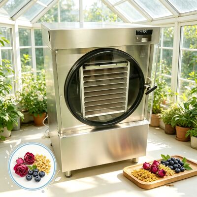 Système Intelligent, télécommande, lyophilisateur domestique, en acier inoxydable SUS304, capacité de 215kg, adapté à divers Types d'aliments