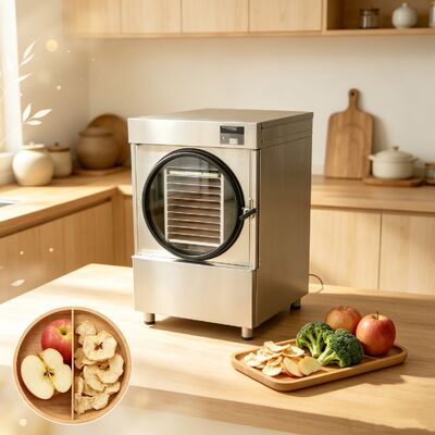 Un petit séchoir-congélateur de 3600W moyen conçu pour répondre aux exigences de séchage-congélateur des laboratoires pharmaceutiques et de l'industrie alimentaire