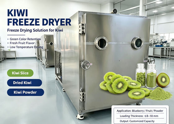 Vacuum Degree ≤13Pa Food Vacuum Freeze Dryer Featuring PLC System Optimized for Food Industry Applications
